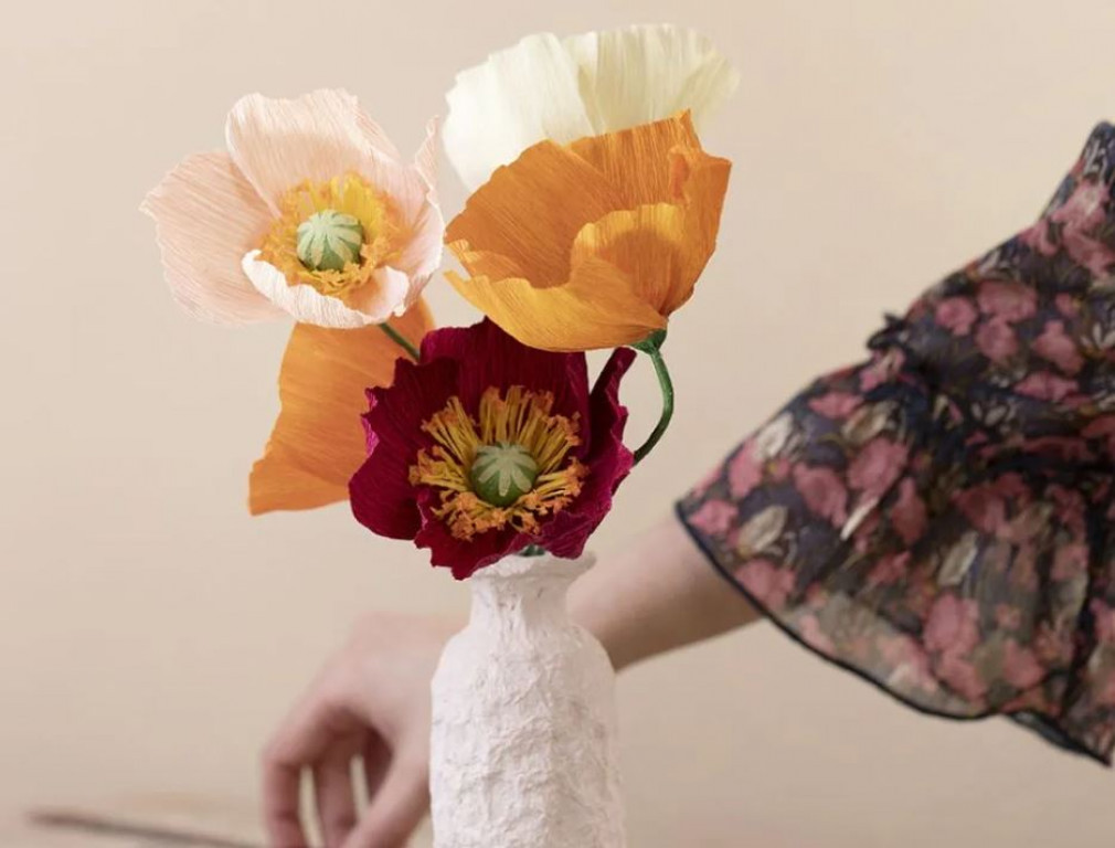 Készítsd el: Virágok krepp papírból