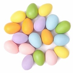 Színes húsvéti tojások  4x3 cm - 18 db