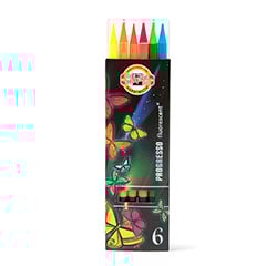  Fluoreszcens színesceruza készlet PROGRESSO KOH-I-NOOR - 6 ks