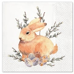 Decoupage szalvéták Watercolor Bunny - 1 db