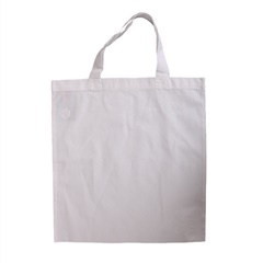 Pamut táska rövid fogantyúval fehér 38 x 42 cm