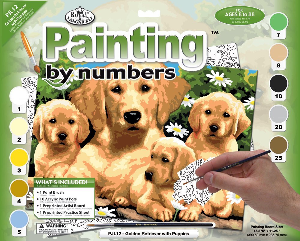 Kreatív festőkészlet A3 - kutyák