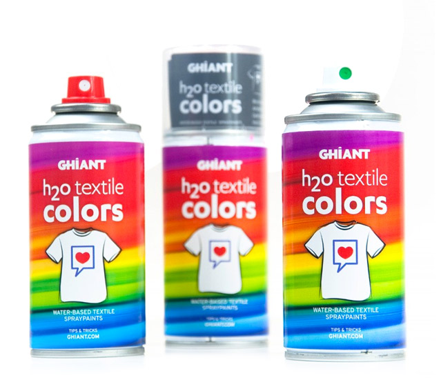 Textilfesték spray Ghiant H2O 150 ml / különböző árnyalatok