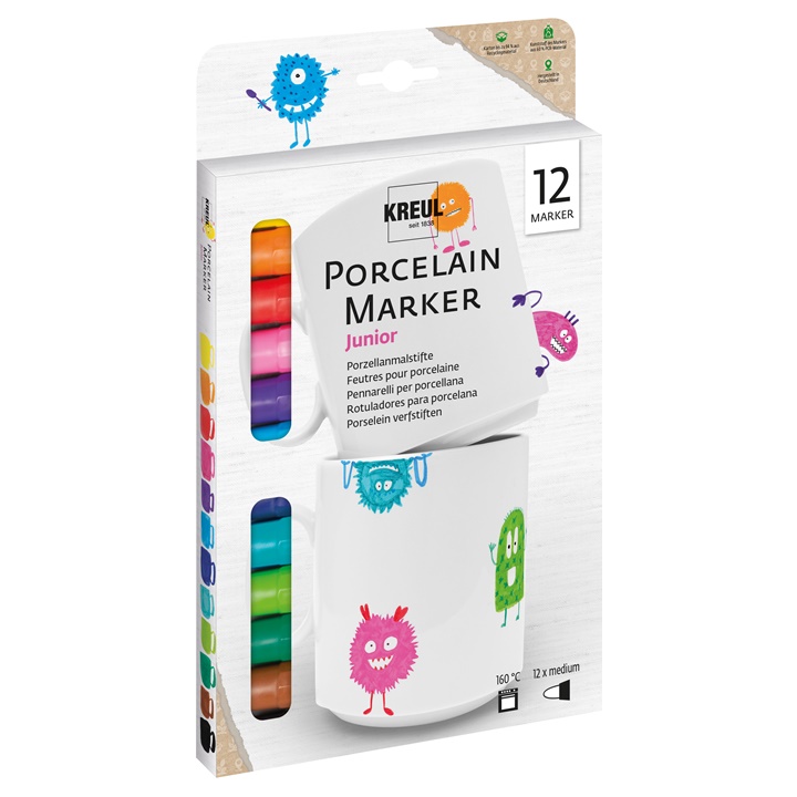 Porcelán filctoll készlet 12 db
