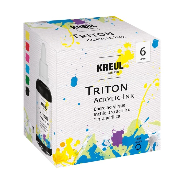 Akril tinta KREUL 50 ml - készlet 6 db