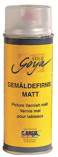 Befejező lakk spray Solo Goya 400 ml - matt