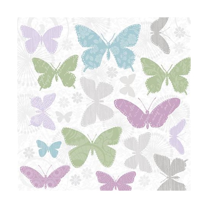 Decoupage szalvéta - Enyhe pillangók - 1 db