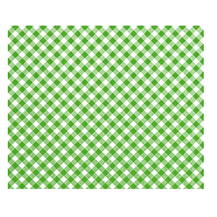Decoupage szalvéta - Fehér-zöld négyzetek -  1 db