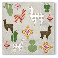 Decoupage szalvéták Láma - 1 db