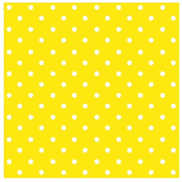 Decoupage szalvéták Yellow Dots - 1 db