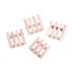 Dekoratív fa kerítés 60 x 62 mm - 4 db