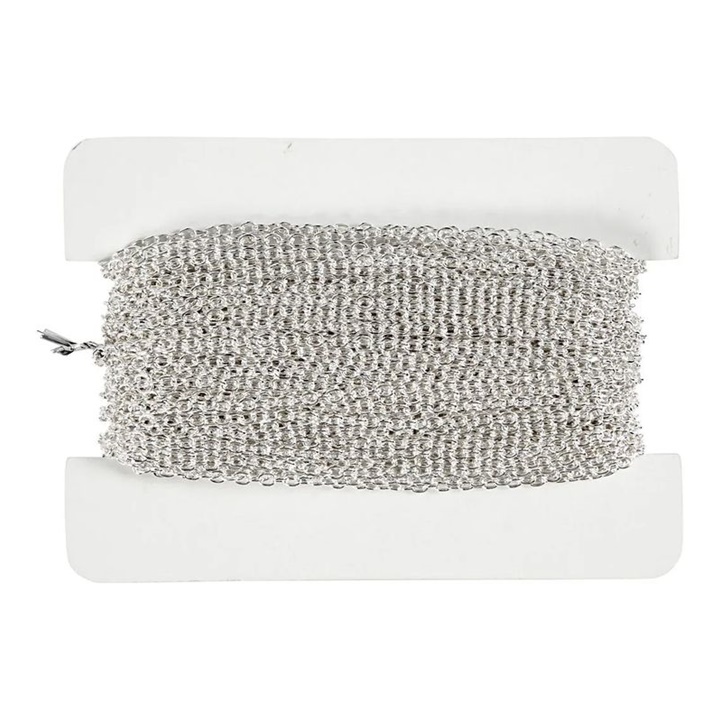 Ezüstözött lánc 2 mm x 20 m
