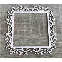 Karton dekoratív kivágás – keret – 1 db