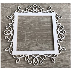 Fa díszítőelem keret - ornamentum - 1 db