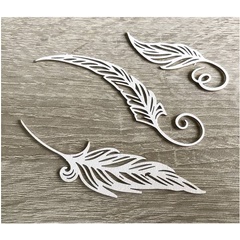 Fa díszítőelem - toll