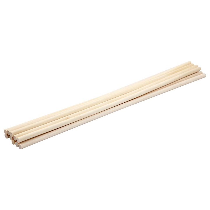 Fa pálcikák 30 x 0.6 cm - 10  db