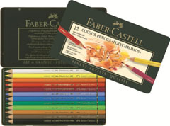 Faber-Castell Polychromos szinesceruza - 12 db -fém doboz