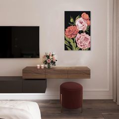 Festés számok szerint FLOWER GARDEN | alacsony nehézségű SPECIAL BLACK EDITION