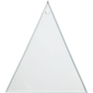 Dekorálható háromszög alakú üveglap - 1 db