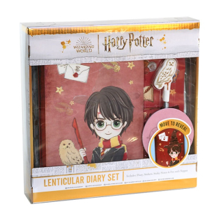Jegyzetfüzet Harry Potter - készlet tartozékokkal 4 db