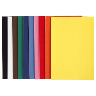 Velúr papír A4 - különböző színek / 10 db