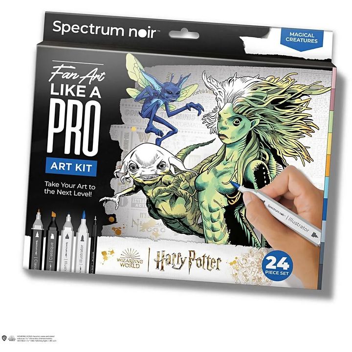 Illusztrációs művészeti készlet HARRY POTTER: MAGICAL CREATURES