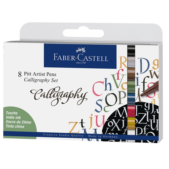 Kalligrafikus tollak Faber-Castell Pitt / 8 db készlet