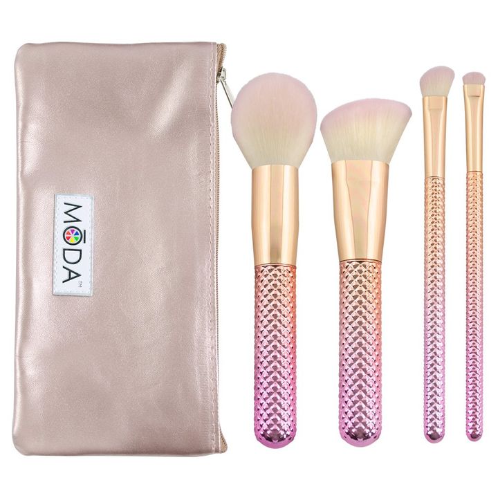 Kozmetikai ecset szett Complete Kit Rose 5db