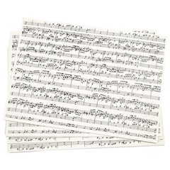 Kreatív papír zenés mintával A4