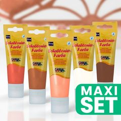 KREUL Stencil festékkészlet - Meleg árnyalatok