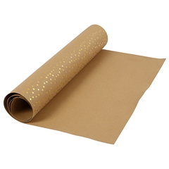 Műbőr papír  - golden dots