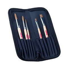 Művészeti ecsetek tolltartóban ArtCreation / 5 részes készlet