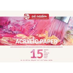 Akrylfestékekhez való papírblokk - 15 lap | Különböző méretek