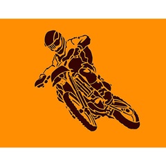 Stencil XXL Motorbike 5 rész 105x100 cm