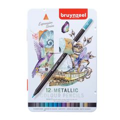Bruynzeel Metálszínű Színes Ceruzák - 12 db