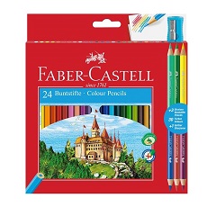 Színes ceruzák Faber-Castell / szett 24 szín