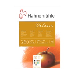 Színes papírblokk pasztellhez HAHNEMÜHLE VELOUR | különböző méretek