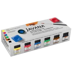 Textilfesték szett világos textilre JAVANA Basic Colors 6x20 ml