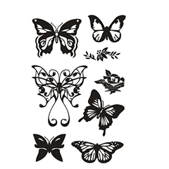 Transzparens pecsételők - pillangók