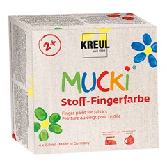Ujjfesték készlet textilre MUCKI 4 x 150 ml