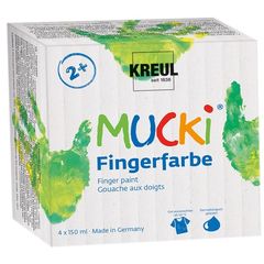 Világító ujjfestékek MUCKI - KREUL / szett 4 x 150 ml