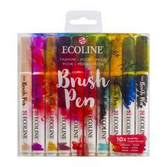 Vízfestéktollak Ecoline Brush Pen Fashion | 10 darabos készlet