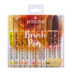 Vízfestéktollak Ecoline Brush Pen Skin | 10 darabos készlet