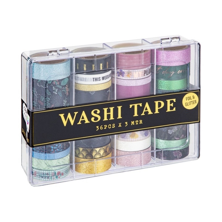 Washi szalagok - készlet 36 x 3 m / rózsaszín árnyalatok