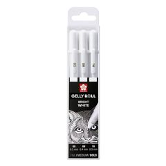 Zselés tollak Sakura Gelly Roll bright white - 3 db | több variáns