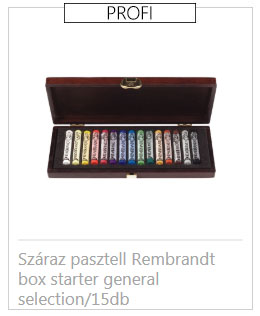 szaraz pasztell rembrandt box starter general selection 15db
